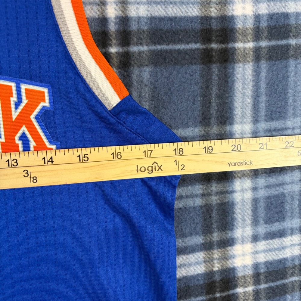 Adidas Kids NBA New York Knicks Porzingis 6 Swingman Jersey Blue Medium 10-12 - Picture 6 of 8